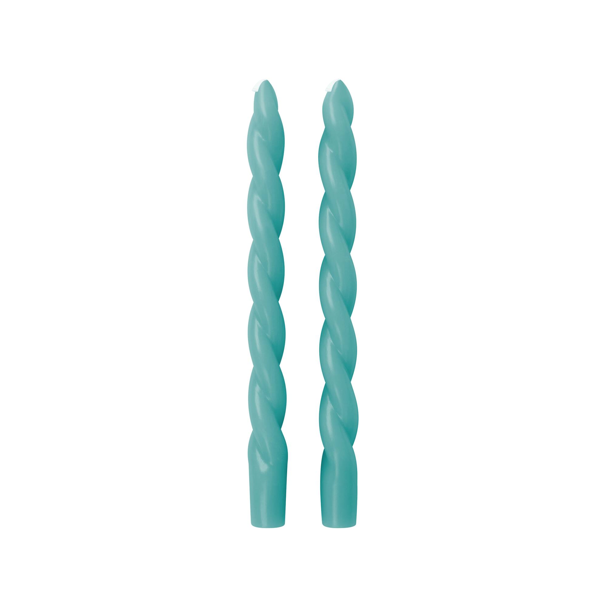 10" Unscented Twist Taper Candles